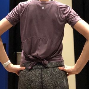 lululemon Plum Short Sleeved Top